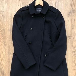 Madewell Finely Crafted Navy Coat